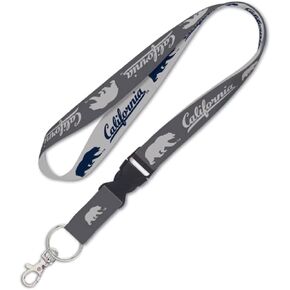 WinCraft California Golden Bears Lanyard with Detachable Buckle, 1" - Grey