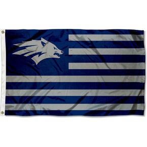 College Flags & Banners Co. Nevada Wolfpack American and Stripes Nation Flag
