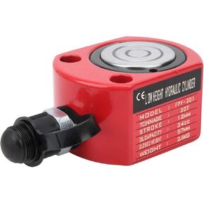 20T Hydraulic Cylinder, FPY‑201 Separate Hollow Hole Plunger Power Tool with Threaded Zg3/8in Connector and Dust for Electricity