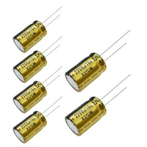 6 pcs Nichicon FG Capacitors 16V 2200uf Audio Grade