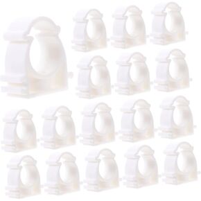 20pcs Water Card Pex Tubing Clamps Support Hangers Clamps 3/4 Inch Water Support Holder Tool Hangers Pvc Water Clamps Plastic White Buckle Pipeline