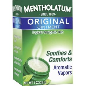 Mentholatum Original Ointment Soothing Relief, Aromatic Vapors - 1 oz (Pack of 12)