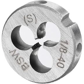 Round Die, 1/2-12 BSW, Alloy Steel Thread Right Hand Threading Die - (Applications: for Processing External Threads for Metal Plastic)
