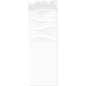 Plymor 3" x 8" (Pack of 100), 2 Mil Zipper Reclosable Plastic Bags