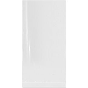 Plymor 2" x 4" (Pack of 100), 4 Mil Flat Open Clear Plastic Poly Bags