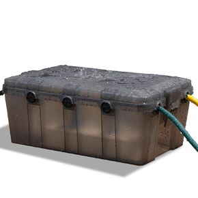 addlon Large Outdoor Electrical Box Waterproof, Translucent Black IP54 Waterproof Box(12.6 X 8.3 X 5.2 Inch), Weatherproof Extension Cord Cover, Protect Plug, Power Strip, Timer, Socket, Holiday Light