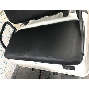 Golf Cart Seat Cover | Polyester Mesh Seat Cover |Breathable Bench Seat Cover for Club Car DS/Precedent EZGO TXT/RXV& Yamaha- Black(Seat and seat Back Cover)