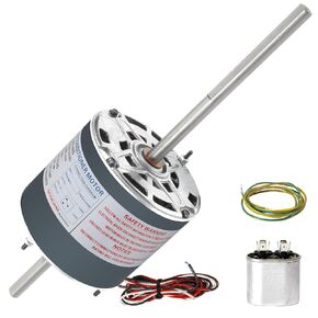 TEPU D1092 Rv Ac Fan Motor Replacement, Replaces Coleman mach Fan Motor 1468-3069, 7184-0156, 1/3 Hp, 115 Volts, 3.4 Amps, 1080/1675 RPM, 2-Speed Rv Air Conditioner Motor