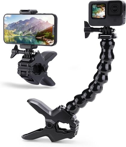 ULANZI JJ01 حامل ثلاثي مرن سريع الفك، لكاميرا Gopro DJI insta360 GO Quick II Action، دوران بانورامي 360 درجة، أرجل قابلة للانحناء، عصا سيلفي خفيفة الوزن ومحمولة، ملحقات كاميرا مدمجة in Saudi Arabia