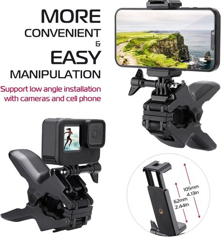 ULANZI JJ01 حامل ثلاثي مرن سريع الفك، لكاميرا Gopro DJI insta360 GO Quick II Action، دوران بانورامي 360 درجة، أرجل قابلة للانحناء، عصا سيلفي خفيفة الوزن ومحمولة، ملحقات كاميرا مدمجة in Saudi Arabia