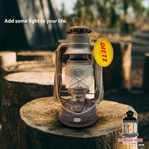 Light of Mine - Dietz #76 Original Galvanized Oil Lantern Bundle Including 6-Pack of 100% Cotton 1/2" Replacement Wick Strips (#76, ZINC) in Saudi Arabia