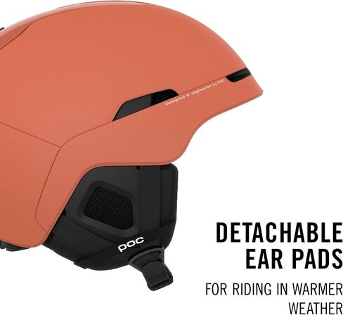 POC, Obex MIPS, Ski and Snowboard Helmet for All-Mountain Riding, Lt Agate Red Matt, XSS in Saudi Arabia