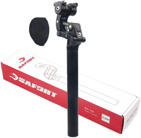 SAFORT USS SP18 Suspension Seatpost 4-Links Structure with Hard/Soft Micro Adjustment Function 27.2/28.6/30.0/30.4/30.9/31.6/33.9mm for Road, Gravel, MTB & Electric Bikes in Kuwait
