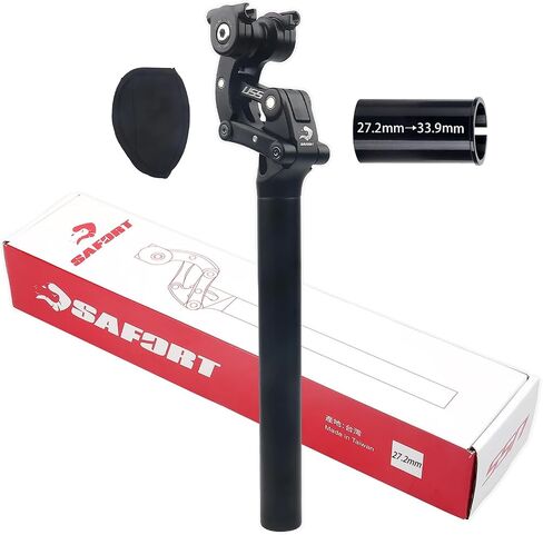 SAFORT USS SP18 Suspension Seatpost 4-Links Structure with Hard/Soft Micro Adjustment Function 27.2/28.6/30.0/30.4/30.9/31.6/33.9mm for Road, Gravel, MTB & Electric Bikes in Kuwait