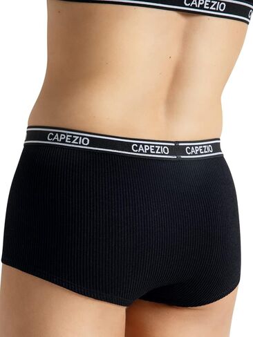 شورت نسائي قصير مضلع مبطن ببطانة مزدوجة من Capezio in Kuwait