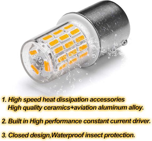 12 Volt BAY15D Red Boat Marine Navigation Anchor Stern Bow Light, LED Bulbs Replacement for RV Camper Trailer Marine Boat Lights, Brilliant Red,AC10-24V DC10-30 volt,4 Pack in Saudi Arabia