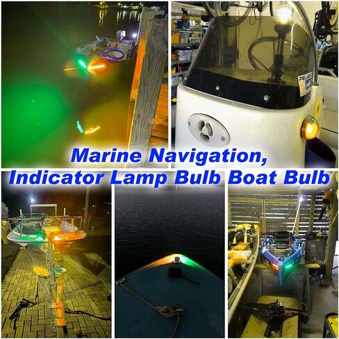 12 Volt BAY15D Red Boat Marine Navigation Anchor Stern Bow Light, LED Bulbs Replacement for RV Camper Trailer Marine Boat Lights, Brilliant Red,AC10-24V DC10-30 volt,4 Pack in Saudi Arabia