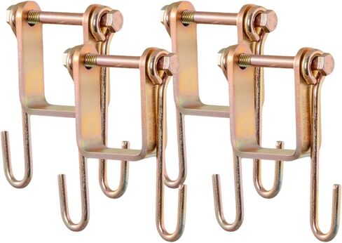 CURT 45806 Trailer Safety Chain Holder Bracket for 2-inch Shank, Bolt-On Steel Hanger Hooks in Saudi Arabia