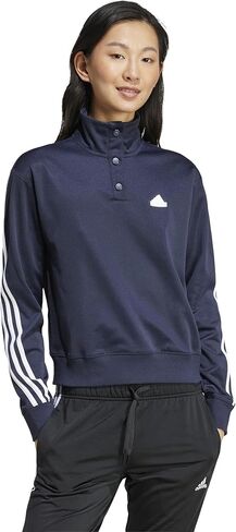 adidas Women's Iconic Wrapping 3-Stripes Snap Track Jacket in Saudi Arabia