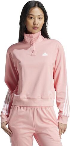 adidas Women's Iconic Wrapping 3-Stripes Snap Track Jacket in Saudi Arabia