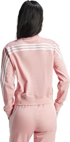 adidas Women's Iconic Wrapping 3-Stripes Snap Track Jacket in Saudi Arabia