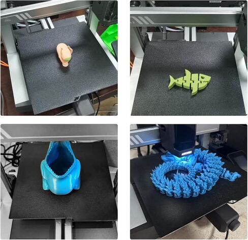 Double Side PEI Building Plate for Anycubic Kobra 3 / Kobra 3 Combo, Dual Side Textured PEI Sheet Flexible Steel Bed Platform for 3D Printer Accessories Replacement, 256x268mm in Kuwait