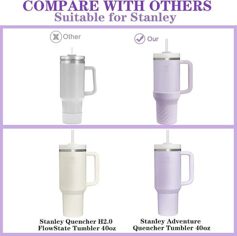 Silicone Stanley Boot For Stanley 40 Oz Tumbler With Handle,Stanley Boot Sleeve 40 Oz,Protective Water Bottle Cup Bottom Bumper Cover For Stanley Boot Sleeve 40 Oz,Stanley Cup Accessories… in Saudi Arabia