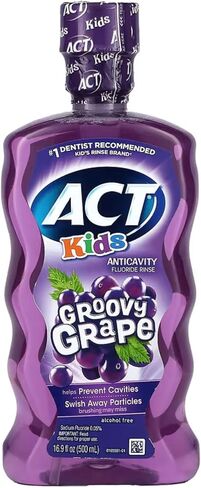 Aact Kids Anticavity Mouthwash Variety Pack, Watermelon, Pineapple, Bubble Gum (50.70 FL Oz (Pack of 3)) in Saudi Arabia
