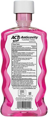 Aact Kids Anticavity Mouthwash Variety Pack, Watermelon, Pineapple, Bubble Gum (50.70 FL Oz (Pack of 3)) in Saudi Arabia