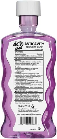 Aact Kids Anticavity Mouthwash Variety Pack, Watermelon, Pineapple, Bubble Gum (50.70 FL Oz (Pack of 3)) in Saudi Arabia