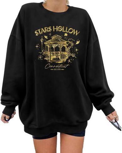UNIQUEONE Dragonfly Inn Stars Hollow Sweatshirt: Women Luke's Diner Shirt Dragonfly Tees in Saudi Arabia
