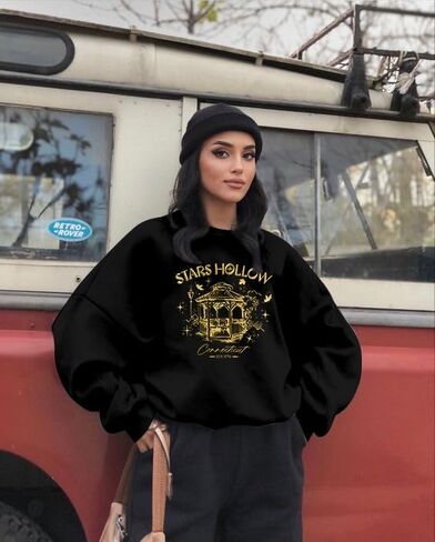 UNIQUEONE Dragonfly Inn Stars Hollow Sweatshirt: Women Luke's Diner Shirt Dragonfly Tees in Saudi Arabia
