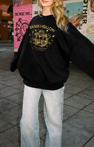 UNIQUEONE Dragonfly Inn Stars Hollow Sweatshirt: Women Luke's Diner Shirt Dragonfly Tees in Saudi Arabia