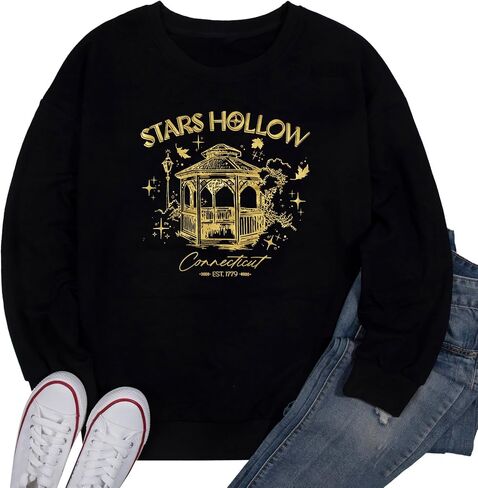 UNIQUEONE Dragonfly Inn Stars Hollow Sweatshirt: Women Luke's Diner Shirt Dragonfly Tees in Saudi Arabia