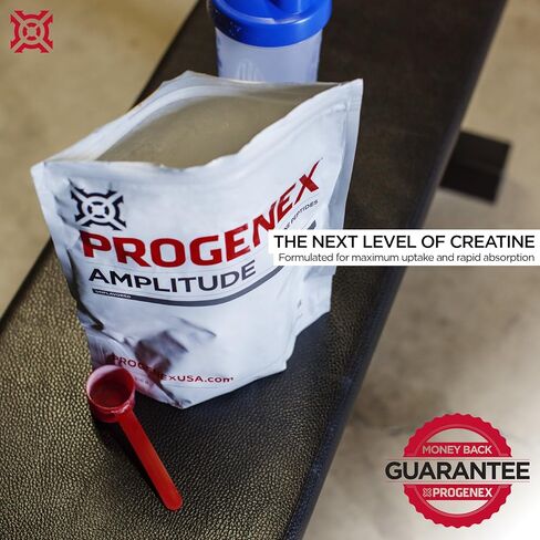 Progenex® Amplitude Creatine Peptides | Increases Lean Muscle Mass | Augments Energy and Explosiveness in Workouts | Tasteless and Mixes Well | 60 Servings in Saudi Arabia