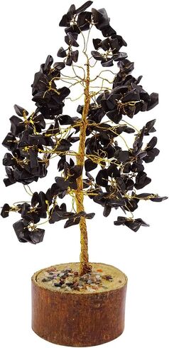 HARMONIZE Black Onyx Tree Reiki Healing Stones Spiritual Feng Shui Vastu Table Decor in Saudi Arabia