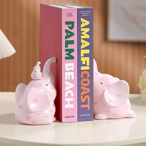 Cute Snail Decorative Bookends 2PCS Creative Resin Stoppers Shelf Bookend for Home Office Desk Bookshelf Decoration (Snail) in Saudi Arabia