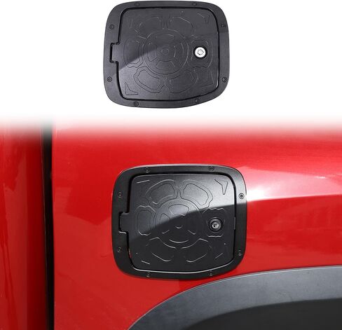 Fuel Tank Cap Replacement Anti-theft Lock Cap Compatible with Toyot@ Tacoma 2016-2022 Automotive Fuel Tank Gas Filling Cap Decoration, Gas Tank Door Cap with Lock in Kuwait