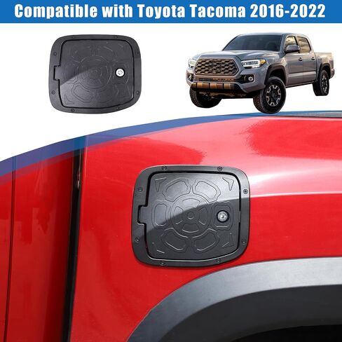 Fuel Tank Cap Replacement Anti-theft Lock Cap Compatible with Toyot@ Tacoma 2016-2022 Automotive Fuel Tank Gas Filling Cap Decoration, Gas Tank Door Cap with Lock in Kuwait