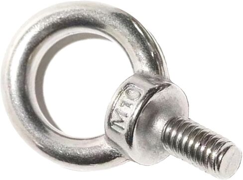 304 Stainless Steel M10Thread Machinery Shoulder Lifting Forged Eye Bolts (Pack of 5) in Saudi Arabia