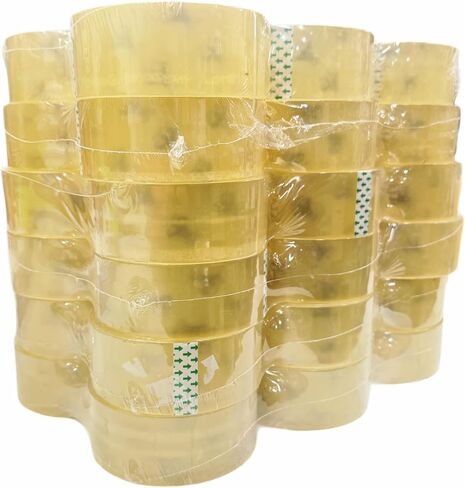 Strong Man Heavy Duty Packing Tape, 6 Rolls of 2.8 mil x 1.88 in x 65 Yards, Ultra Strong, Super Clear, Refill for Packaging and Shipping Supplies, in Saudi Arabia