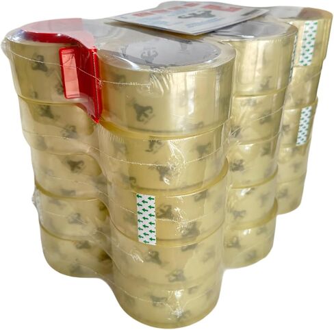 Strong Man Heavy Duty Packing Tape, 6 Rolls of 2.8 mil x 1.88 in x 65 Yards, Ultra Strong, Super Clear, Refill for Packaging and Shipping Supplies, in Saudi Arabia