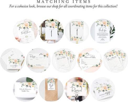 Bliss Collections Greenery Advice and Wishes Cards for The Bride and Groom, Perfect for: Bridal Shower or Wedding, 4x6 Cards (Pack of 50) in Saudi Arabia