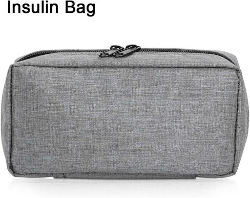 حقيبة سفر مبرد الأنسولين، حقيبة حماية محمولة ومبرد الأنسولين وحقيبة تبريد عازلة (رمادي) in Kuwait