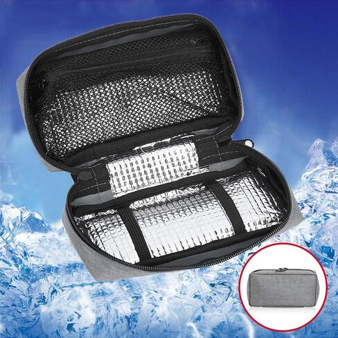 حقيبة سفر مبرد الأنسولين، حقيبة حماية محمولة ومبرد الأنسولين وحقيبة تبريد عازلة (رمادي) in Kuwait