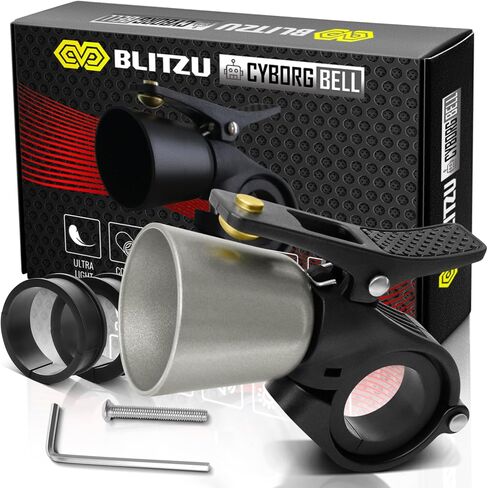 BLITZU Bike Bell Classic Bicycle Bell for Kids and Adults Road Bike, Mountain Bike. Loud Crisp Clear Sound. Bike Accessories, Fit for 0.87-1.25in/22.2-31.8mm Handlebars. in Saudi Arabia
