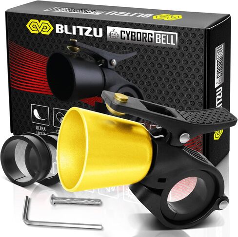 BLITZU Bike Bell Classic Bicycle Bell for Kids and Adults Road Bike, Mountain Bike. Loud Crisp Clear Sound. Bike Accessories, Fit for 0.87-1.25in/22.2-31.8mm Handlebars. in Saudi Arabia