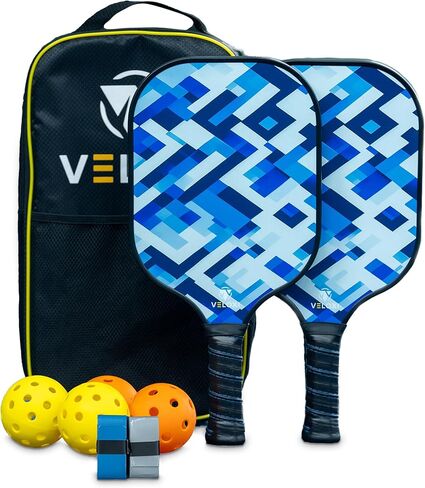 Pickleball Paddles Set of 2 - Fiberglass Surface 14MM Large Sweetspot More Control Pickleball Set - Pickle Ball Rackets for Men Women in Saudi Arabia