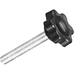 METALLIXITY Clamping Handle Screw Knobs (M6x20mm) 2Pcs, Metal Star-Shape Grip - for Housing Construction, Lathe Machine, Industry Equipment