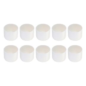 Screw Thread Protector Cover Rubber End Caps, [for Screw, Bolt] - 1 1/4"(32mm) ID/White/10pcs
